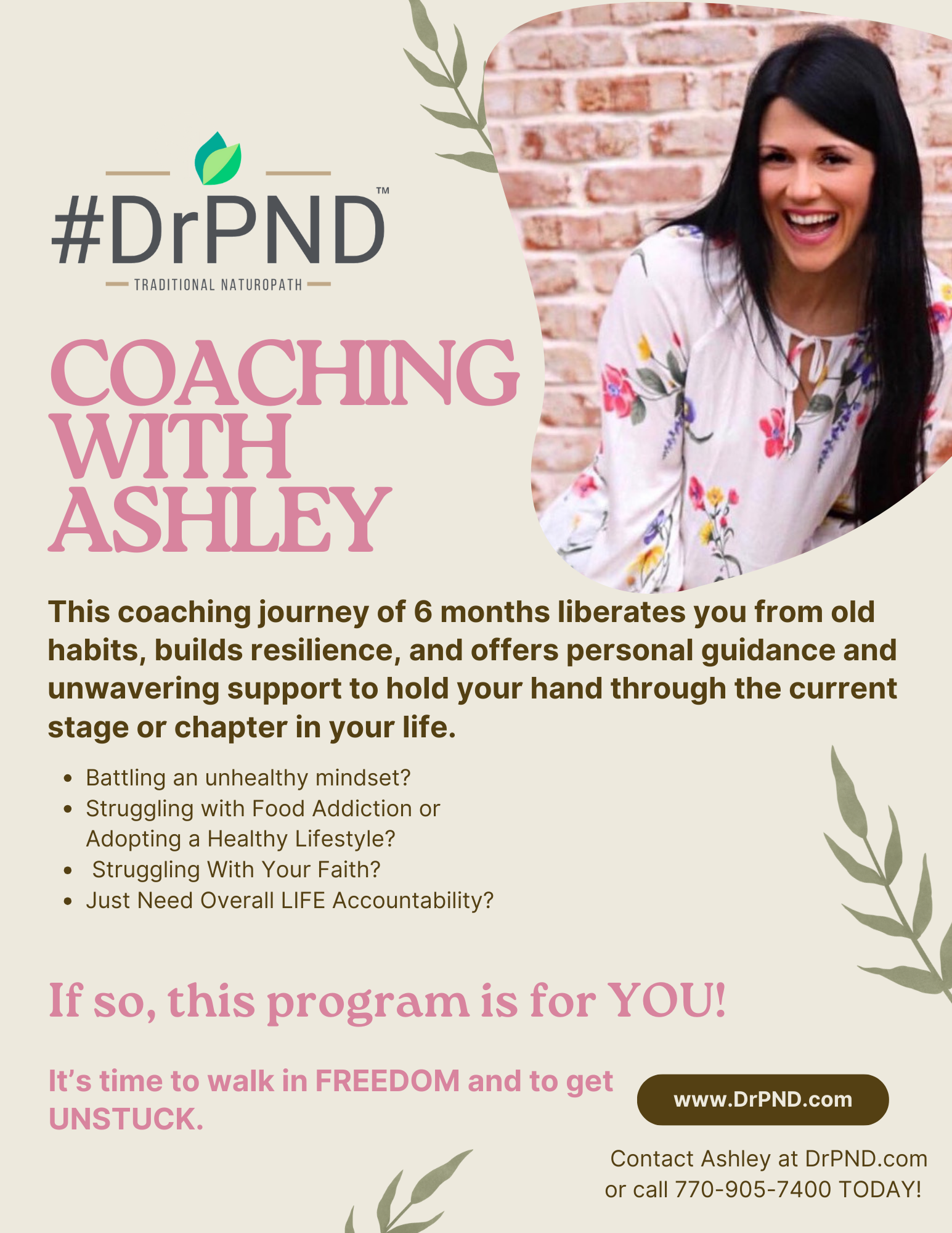 Coaching With Ashley - 6 Month Program - A+A Wellness